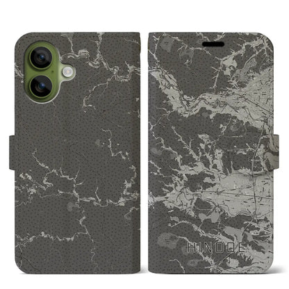 【日の出（東京都）】地図柄iPhoneケース（手帳タイプ）