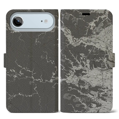 【日の出（東京都）】地図柄iPhoneケース（手帳タイプ）