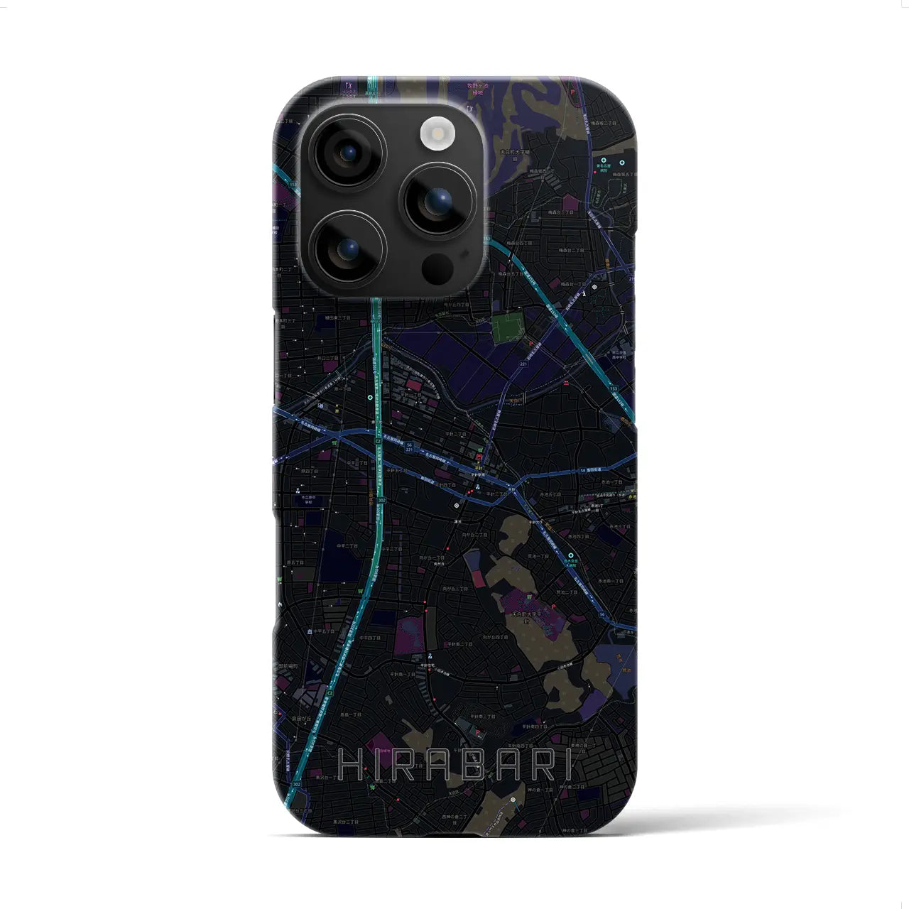 【平針（愛知県）】地図柄iPhoneケース（バックカバータイプ）