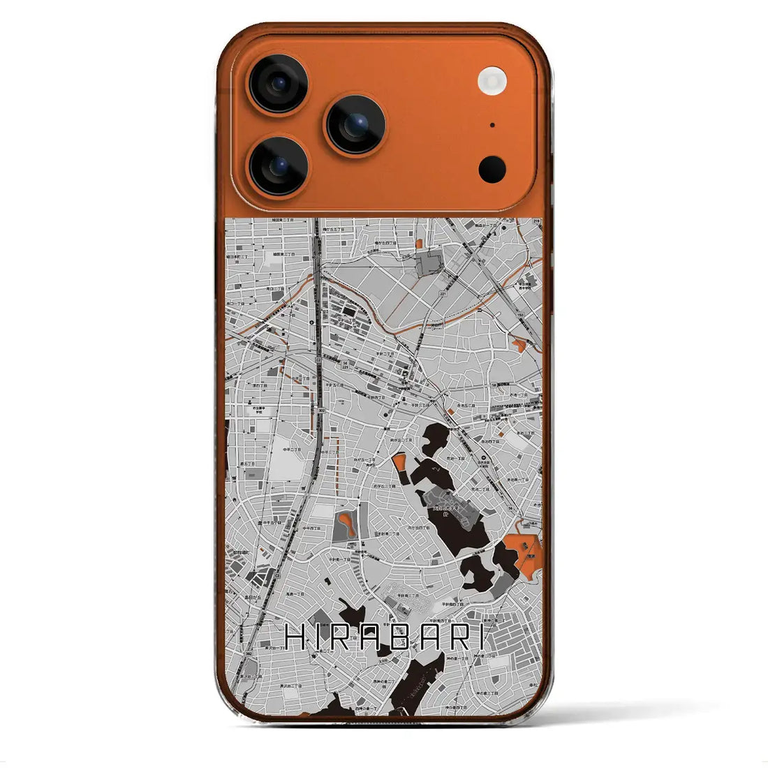 【平針（愛知県）】地図柄iPhoneケース（クリアタイプ）