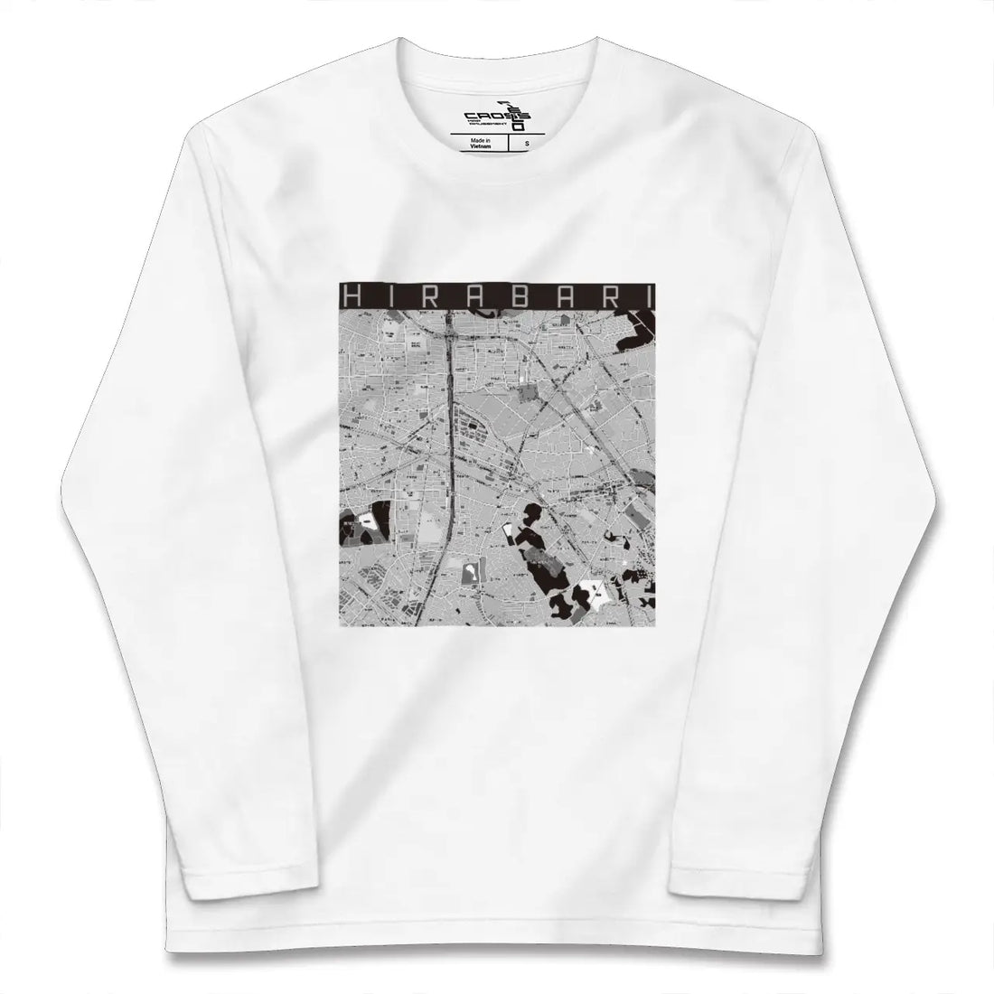 【平針（愛知県）】地図柄ロングスリーブTシャツ