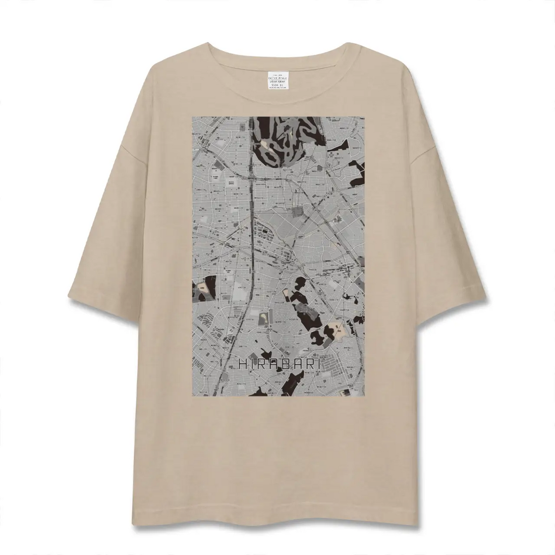 【平針（愛知県）】地図柄ビッグシルエットTシャツ