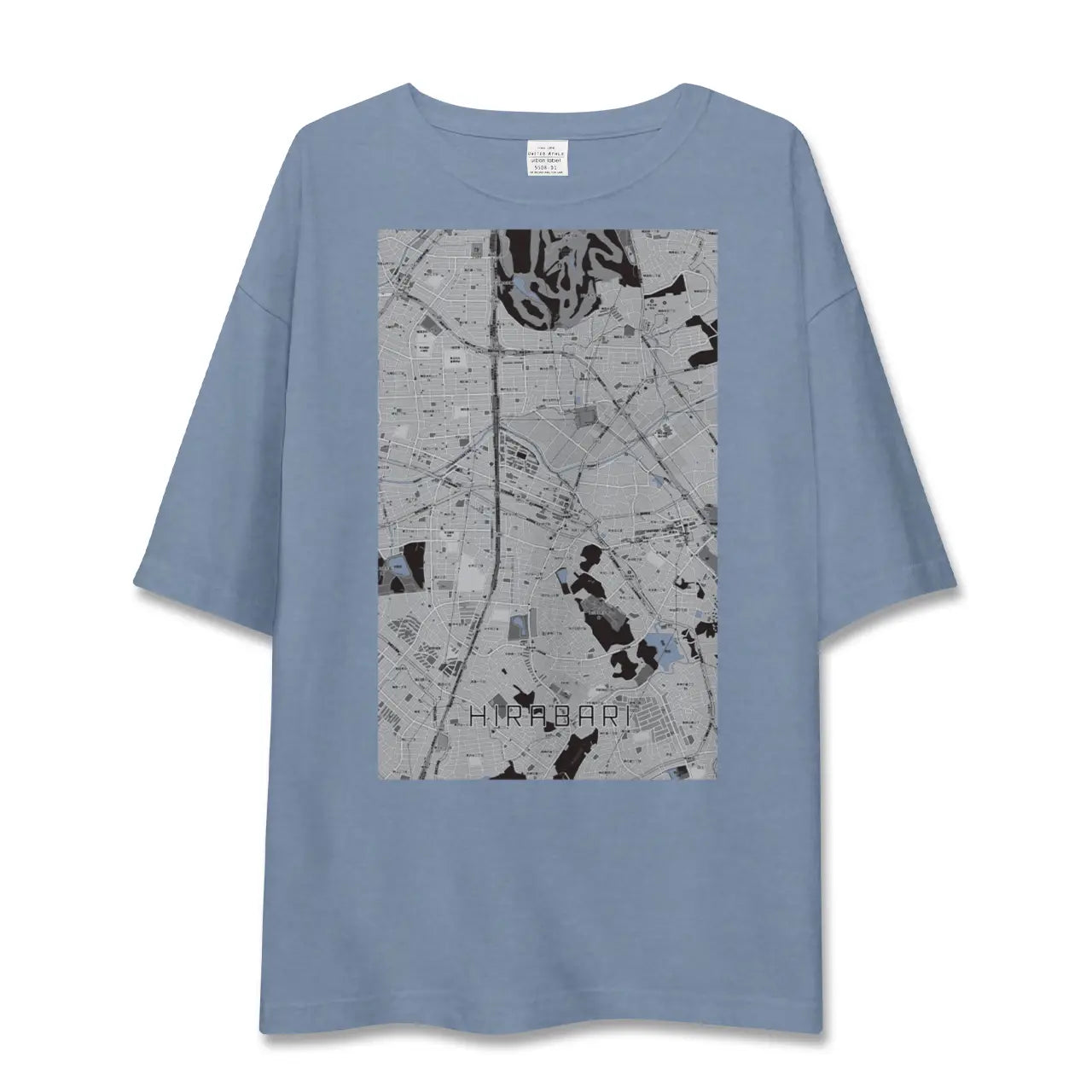 【平針（愛知県）】地図柄ビッグシルエットTシャツ