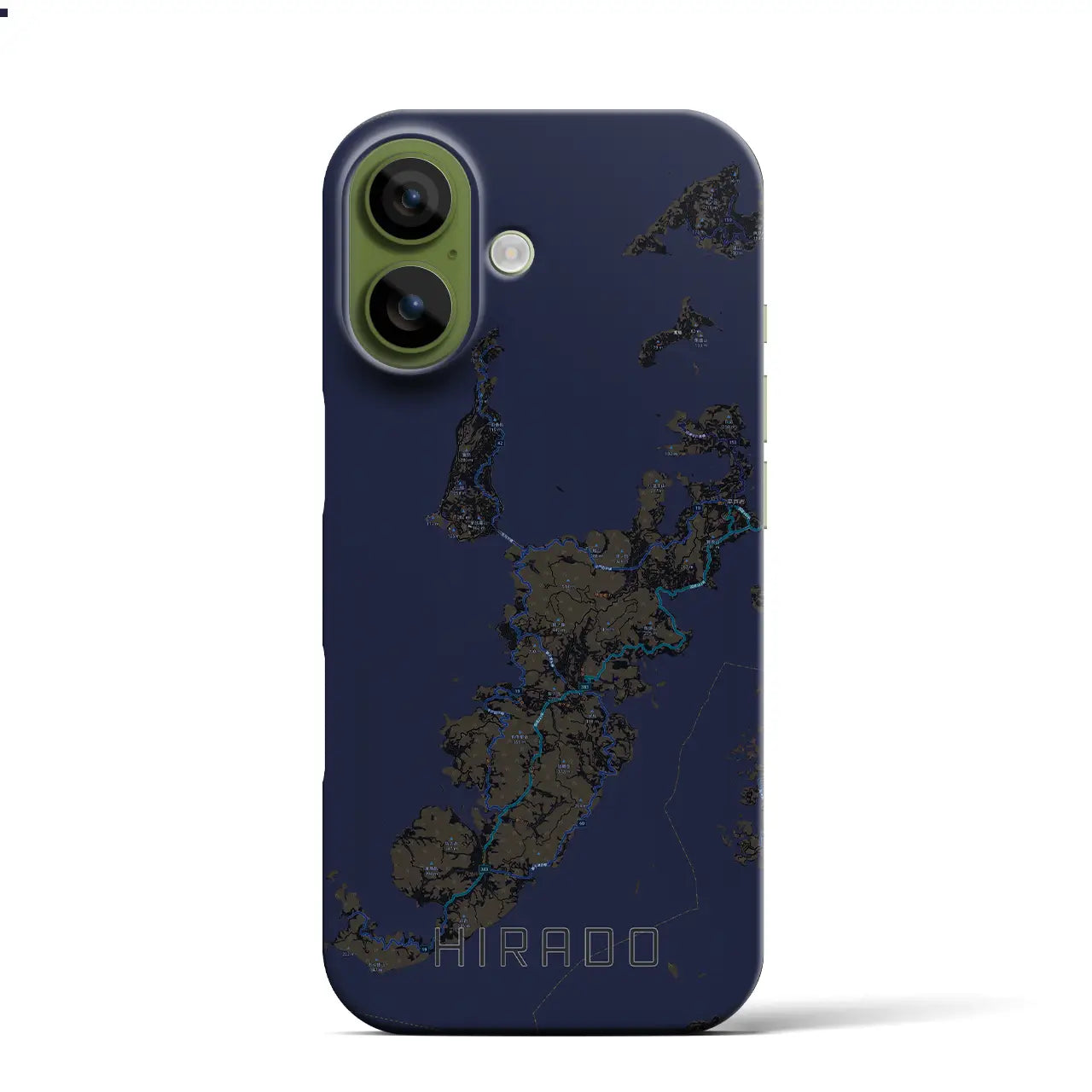 【平戸（長崎県）】地図柄iPhoneケース（バックカバータイプ）