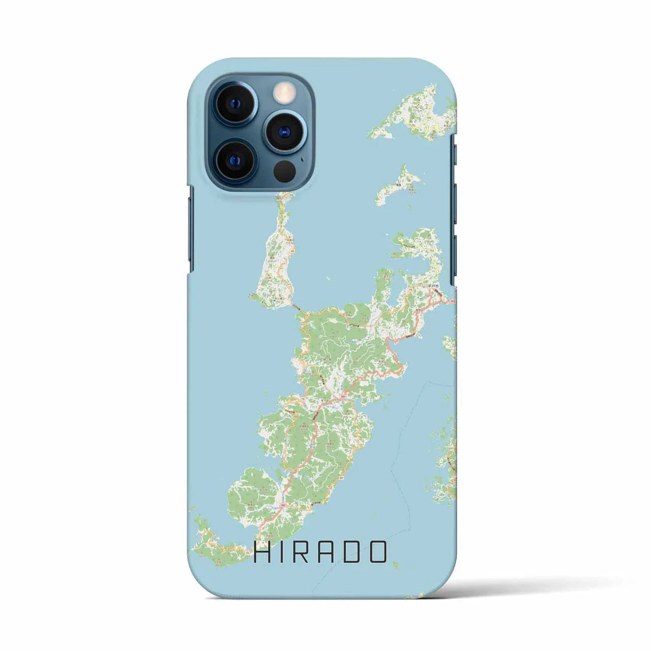 【平戸（長崎県）】地図柄iPhoneケース（バックカバータイプ）