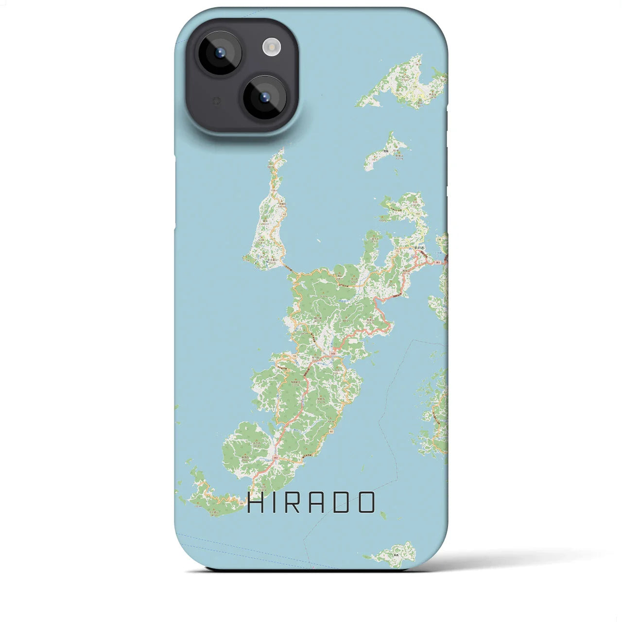 【平戸（長崎県）】地図柄iPhoneケース（バックカバータイプ）