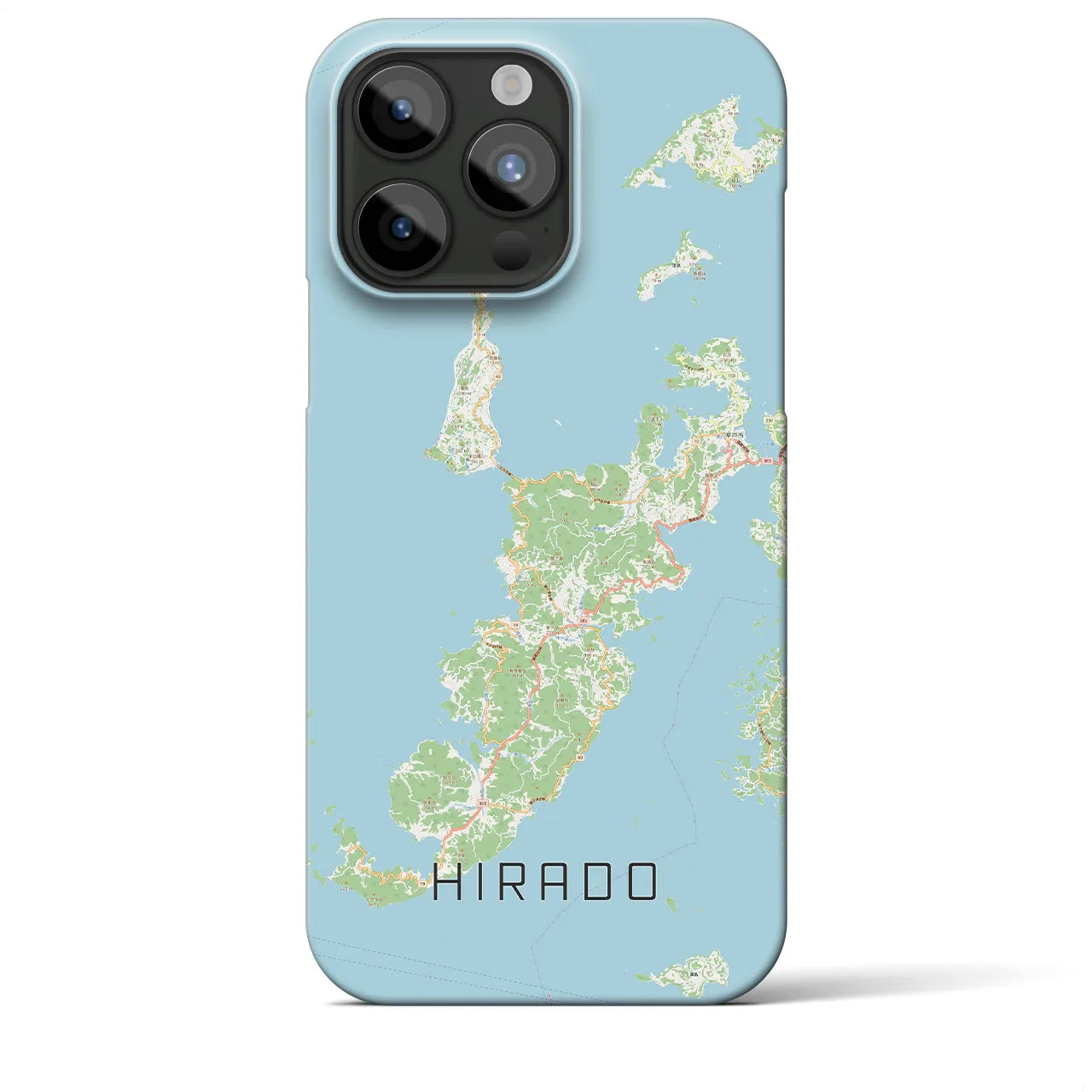 【平戸（長崎県）】地図柄iPhoneケース（バックカバータイプ）