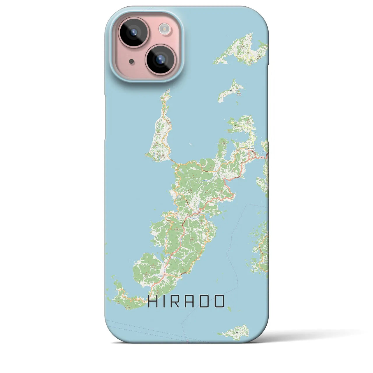 【平戸（長崎県）】地図柄iPhoneケース（バックカバータイプ）