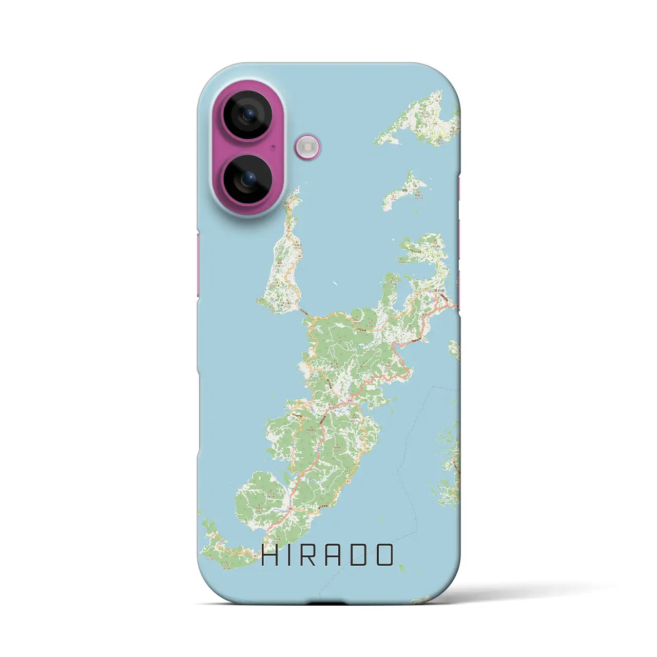 【平戸（長崎県）】地図柄iPhoneケース（バックカバータイプ）