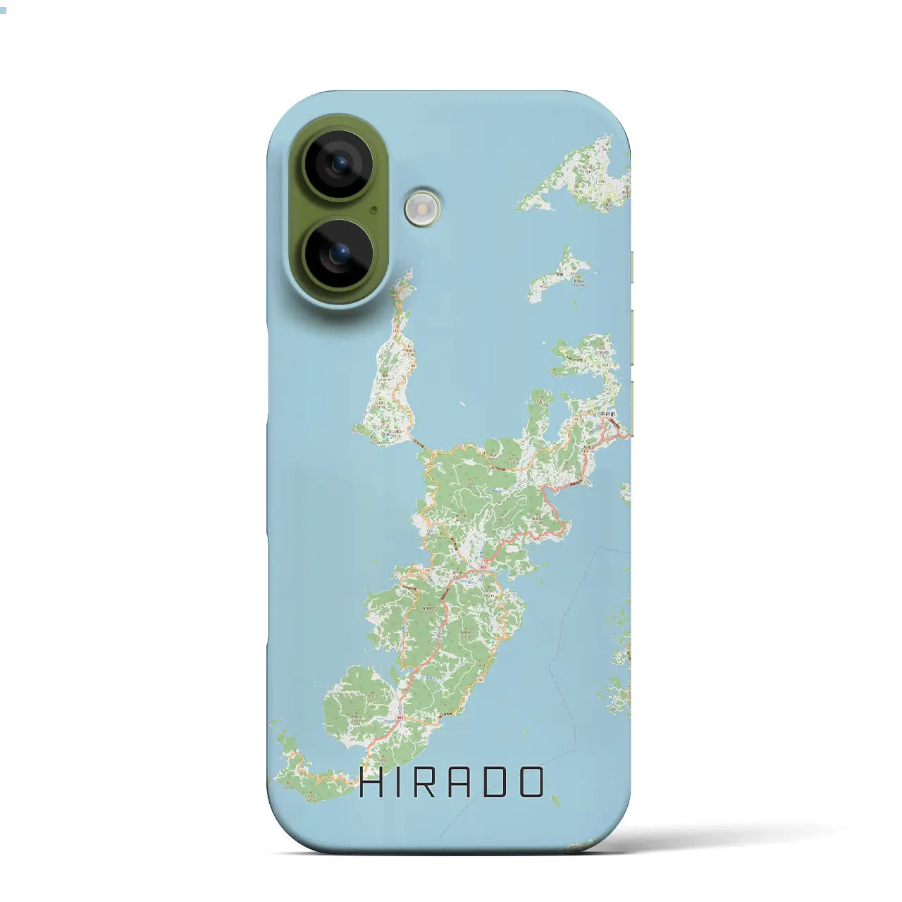 【平戸（長崎県）】地図柄iPhoneケース（バックカバータイプ）