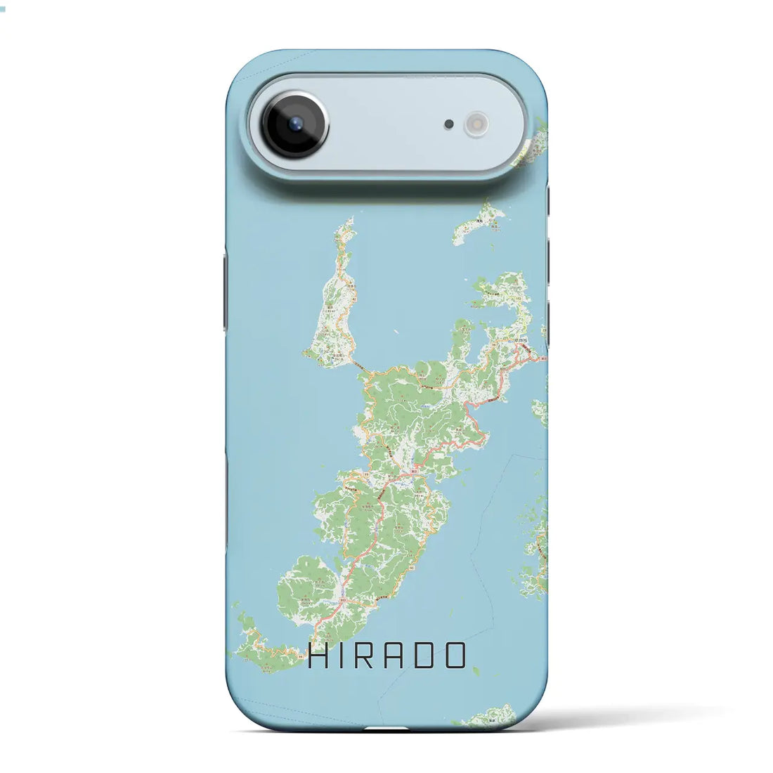 【平戸（長崎県）】地図柄iPhoneケース（バックカバータイプ）ナチュラル・iPhone 17 Pro Max 用