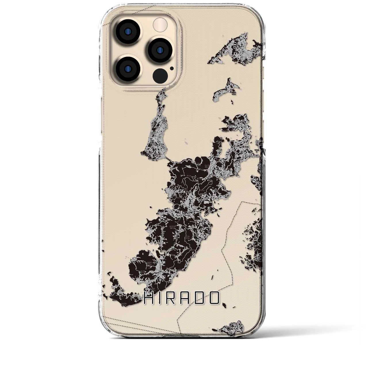 【平戸（長崎県）】地図柄iPhoneケース（クリアタイプ）