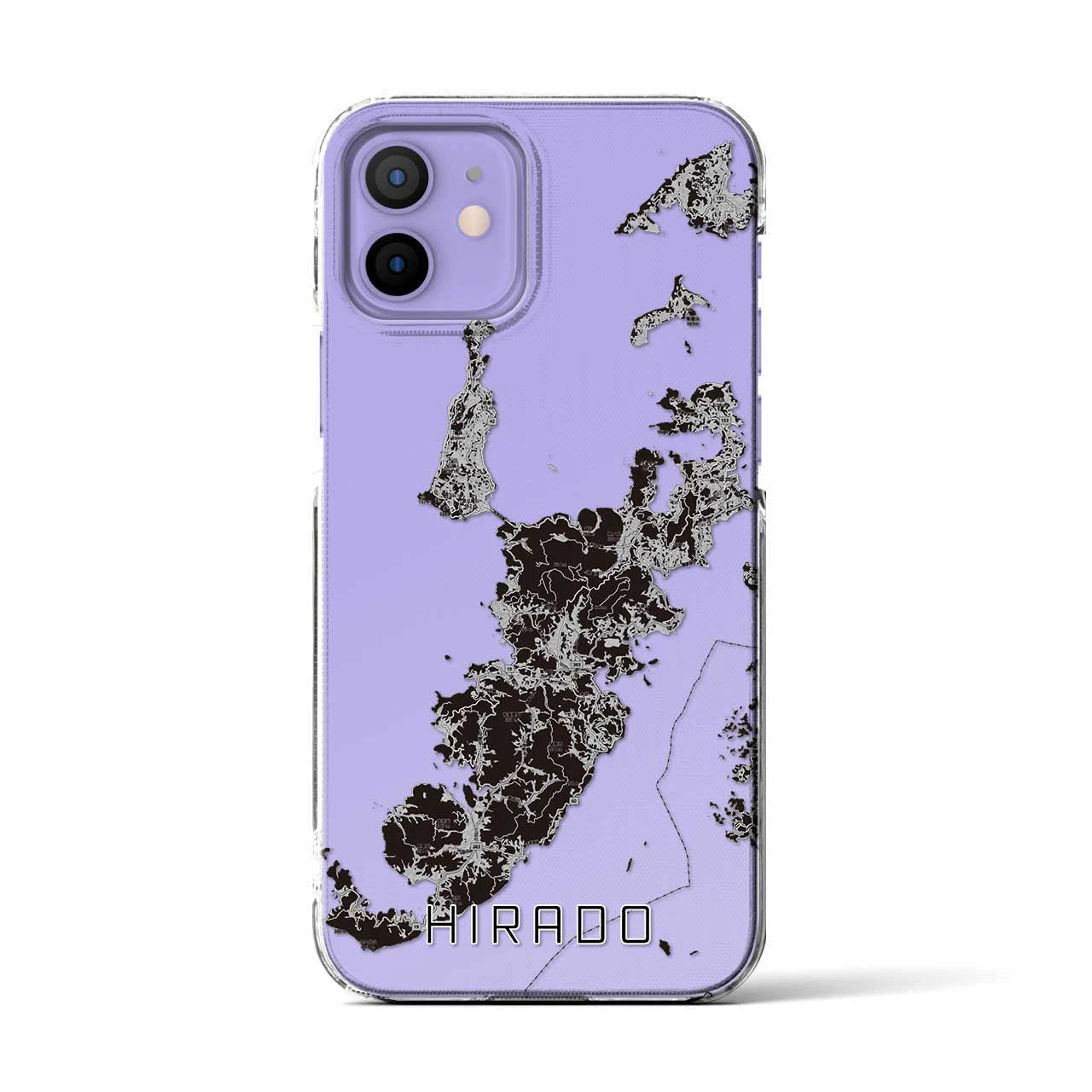 【平戸（長崎県）】地図柄iPhoneケース（クリアタイプ）