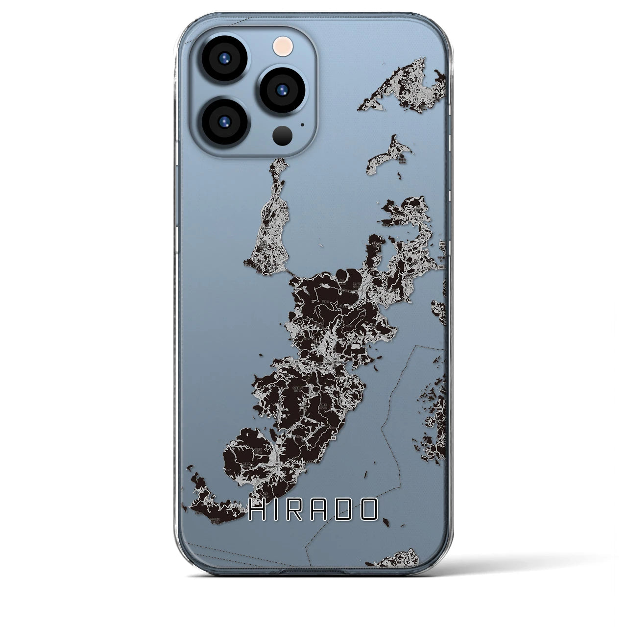 【平戸（長崎県）】地図柄iPhoneケース（クリアタイプ）