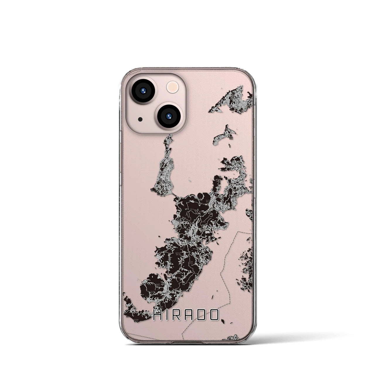 【平戸（長崎県）】地図柄iPhoneケース（クリアタイプ）