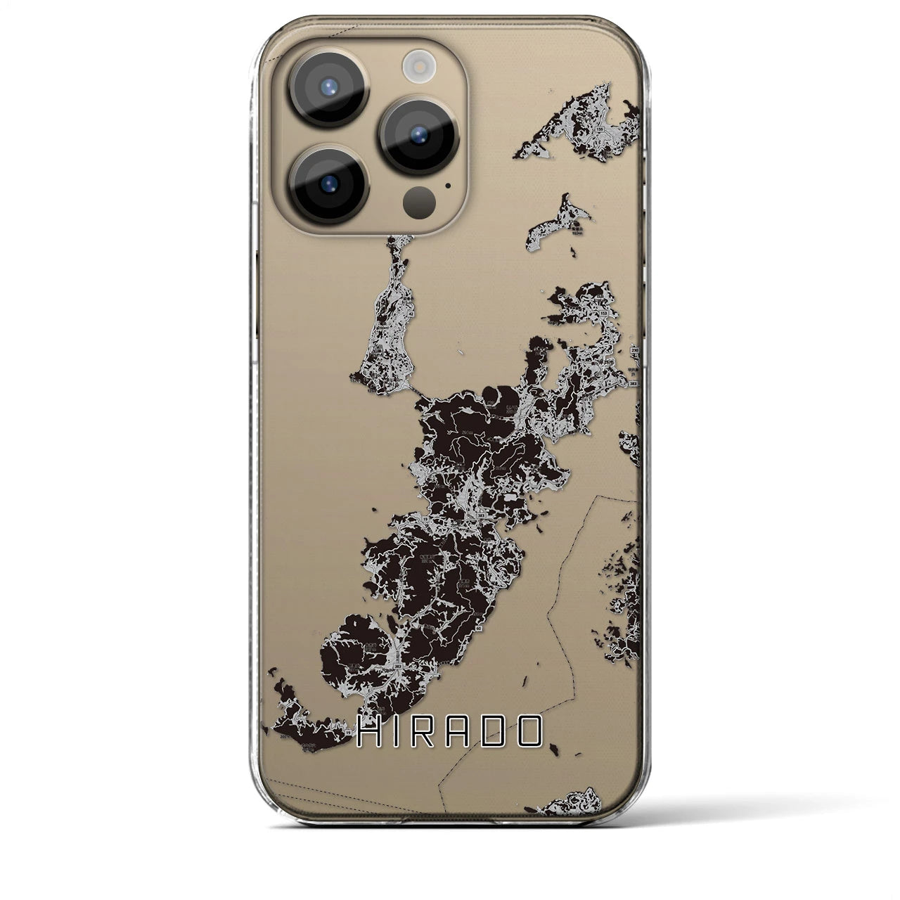 【平戸（長崎県）】地図柄iPhoneケース（クリアタイプ）