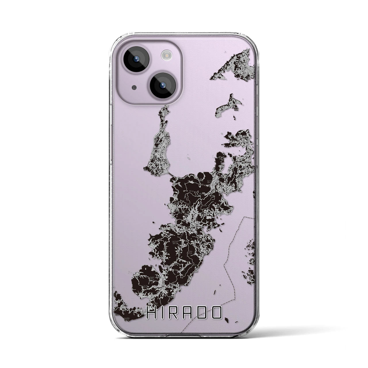 【平戸（長崎県）】地図柄iPhoneケース（クリアタイプ）