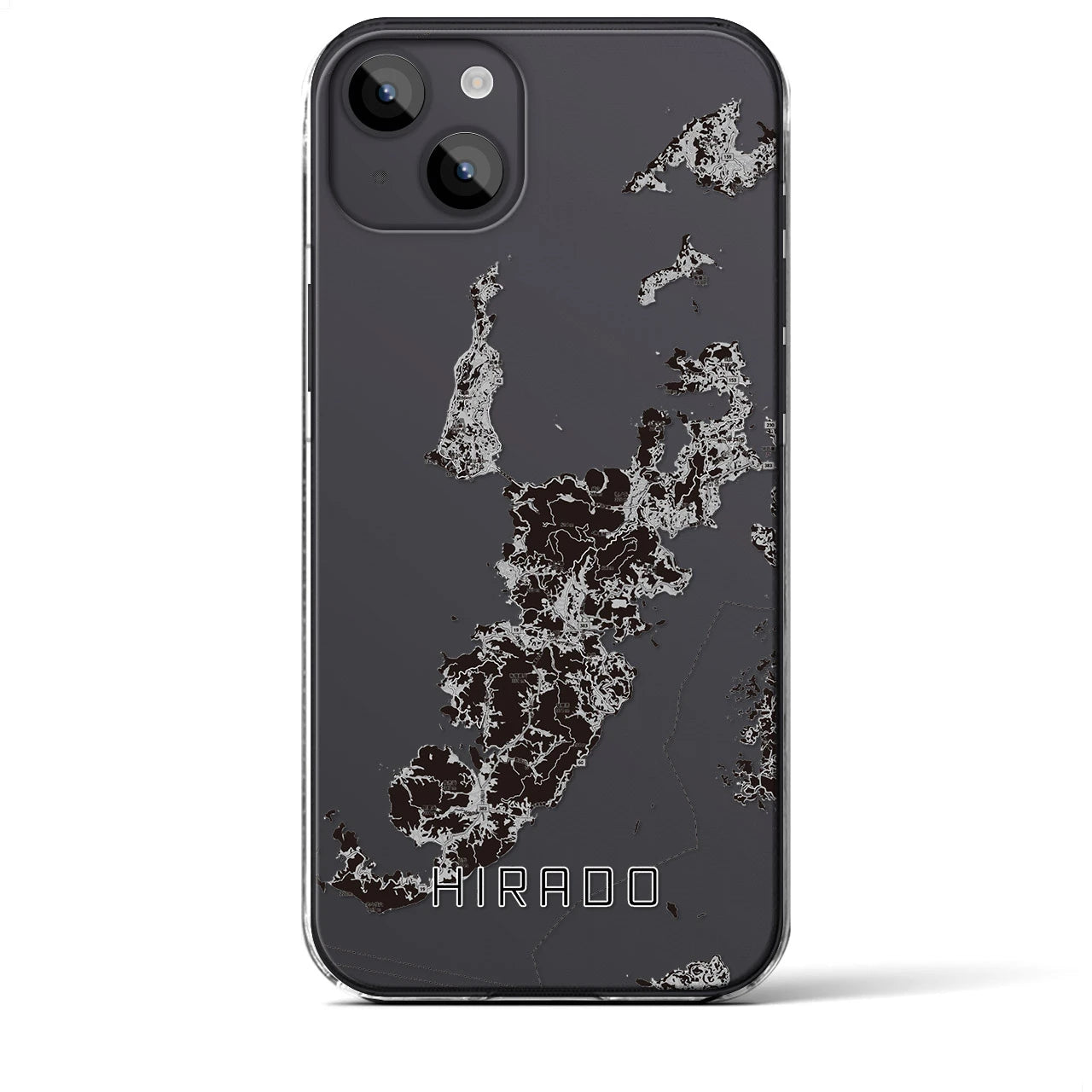 【平戸（長崎県）】地図柄iPhoneケース（クリアタイプ）