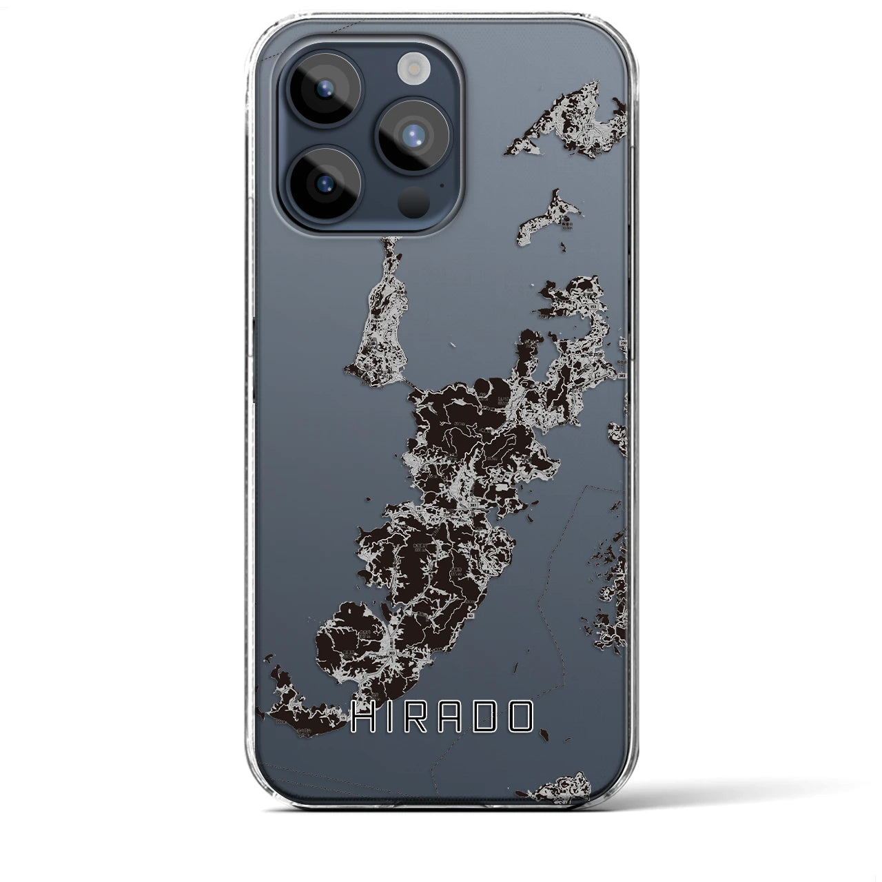 【平戸（長崎県）】地図柄iPhoneケース（クリアタイプ）