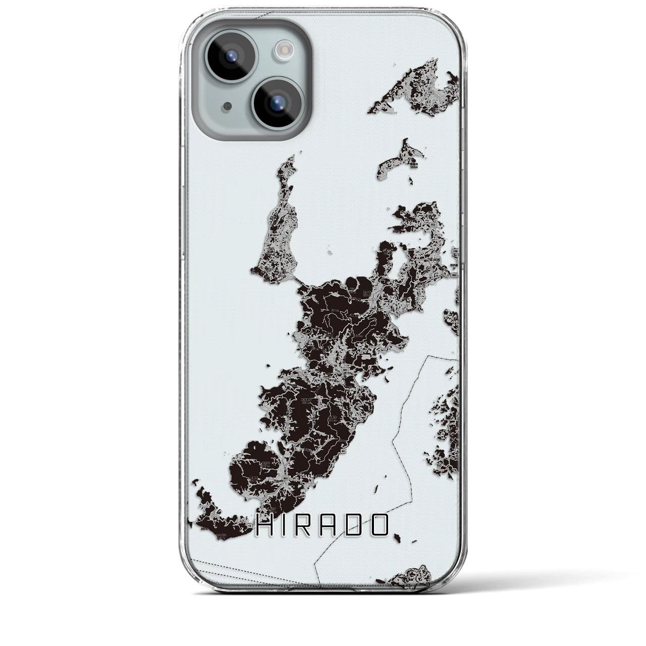 【平戸（長崎県）】地図柄iPhoneケース（クリアタイプ）