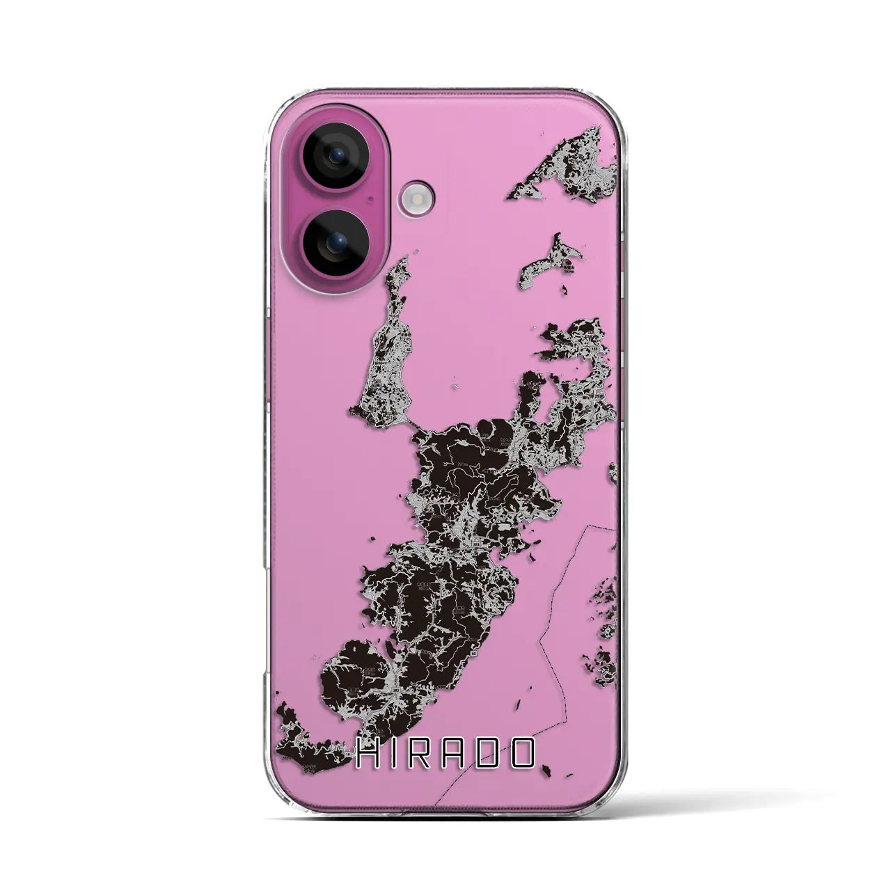 【平戸（長崎県）】地図柄iPhoneケース（クリアタイプ）