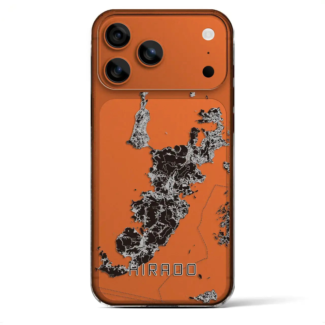 【平戸（長崎県）】地図柄iPhoneケース（クリアタイプ）