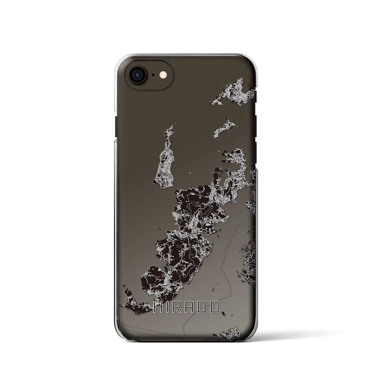 【平戸（長崎県）】地図柄iPhoneケース（クリアタイプ）