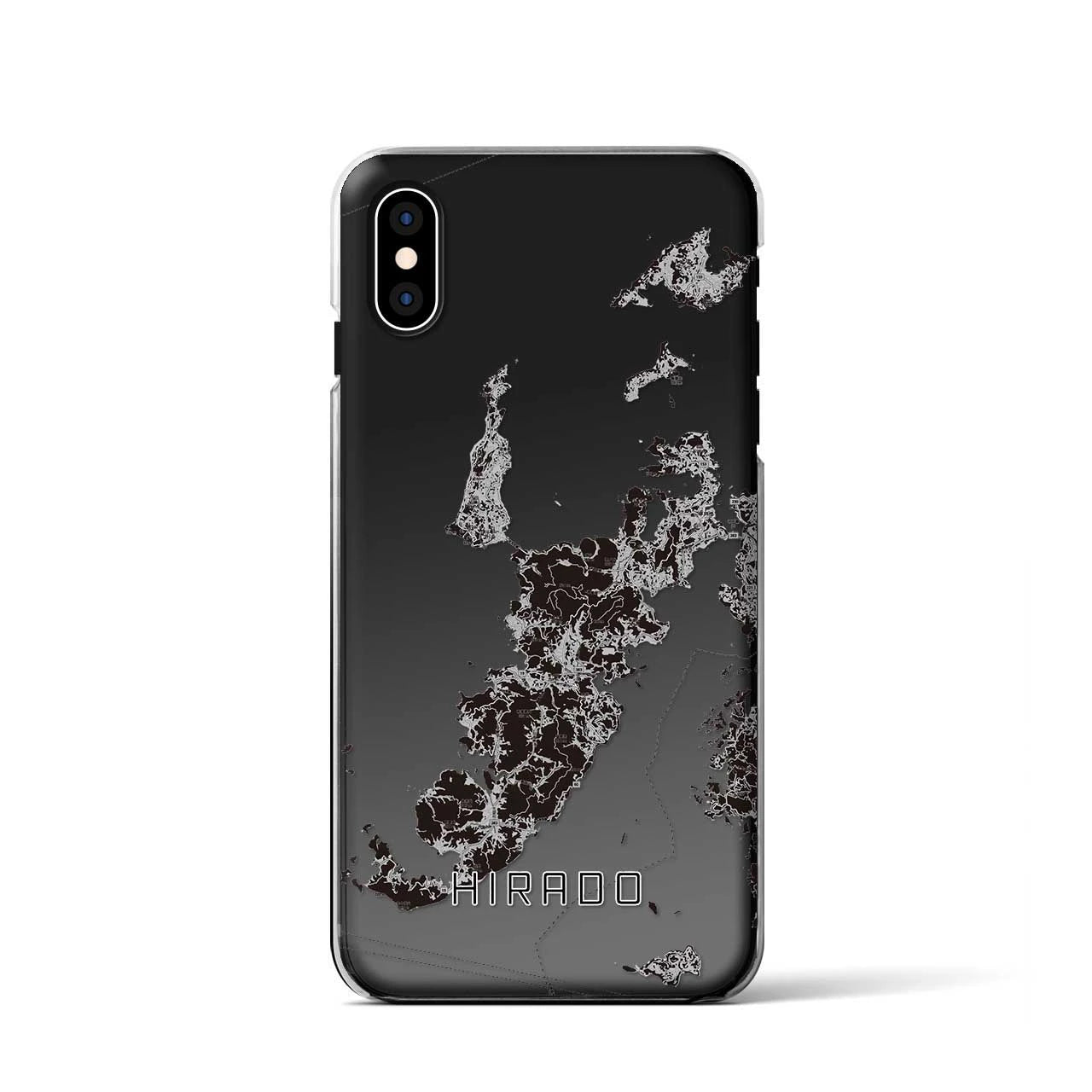 【平戸（長崎県）】地図柄iPhoneケース（クリアタイプ）