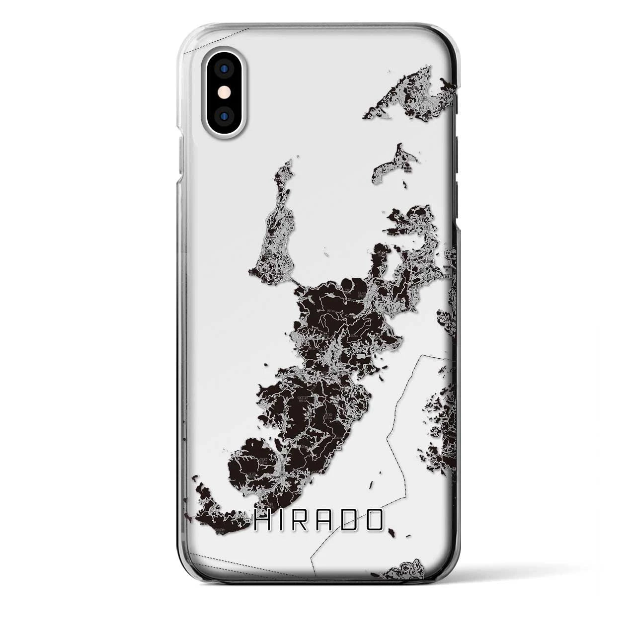 【平戸（長崎県）】地図柄iPhoneケース（クリアタイプ）