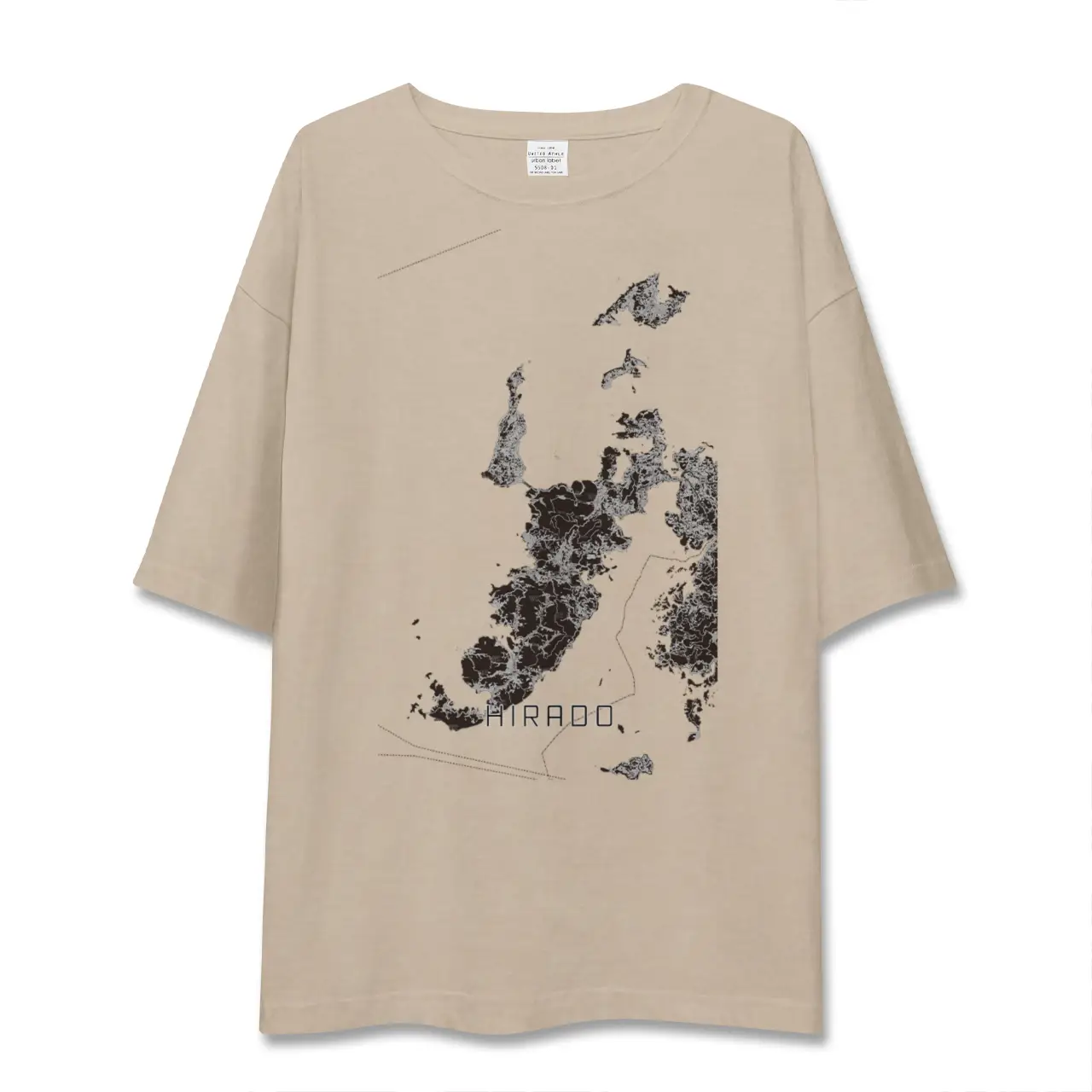 【平戸（長崎県）】地図柄ビッグシルエットTシャツ