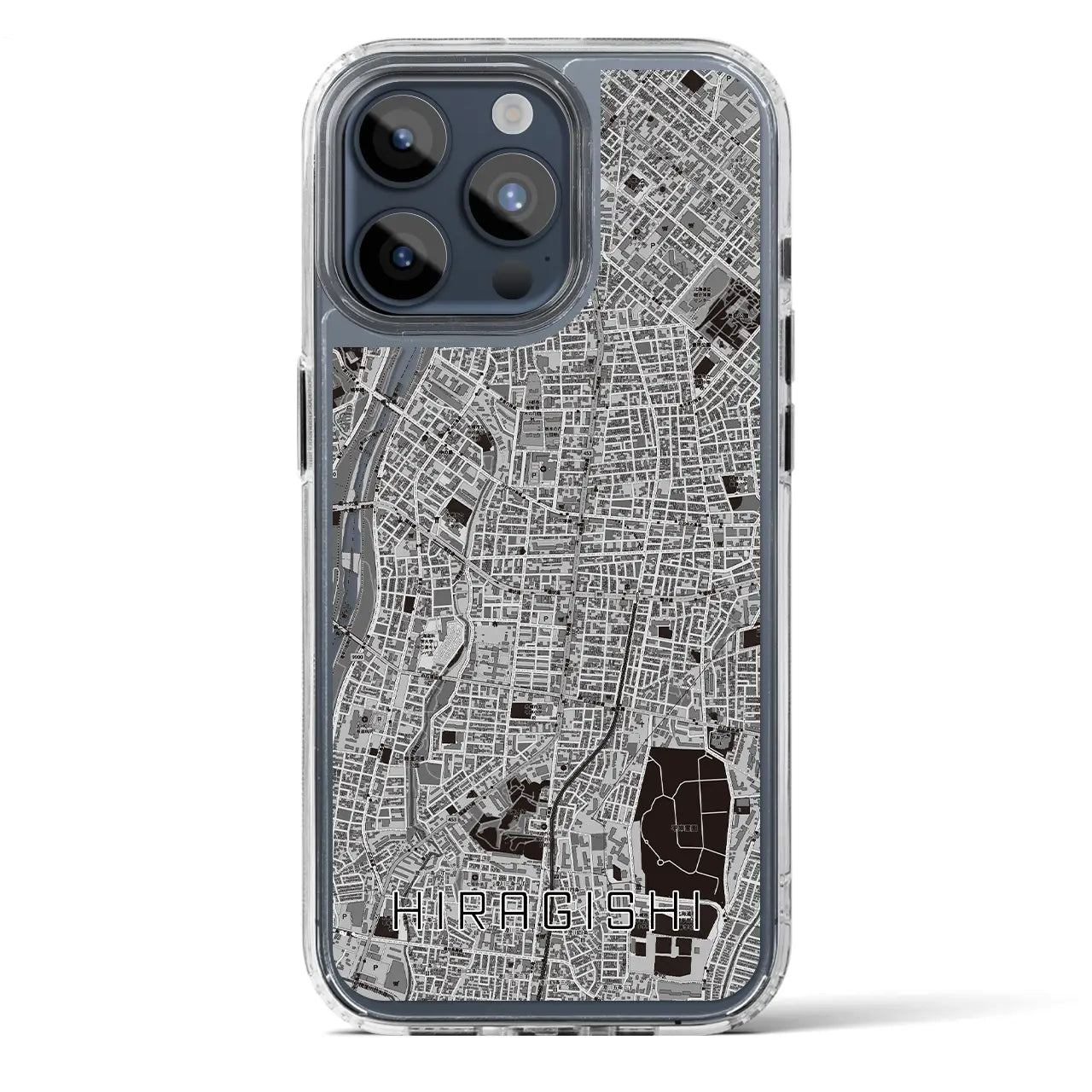 【平岸（北海道）】地図柄iPhoneケース（MagSafeタイプ）