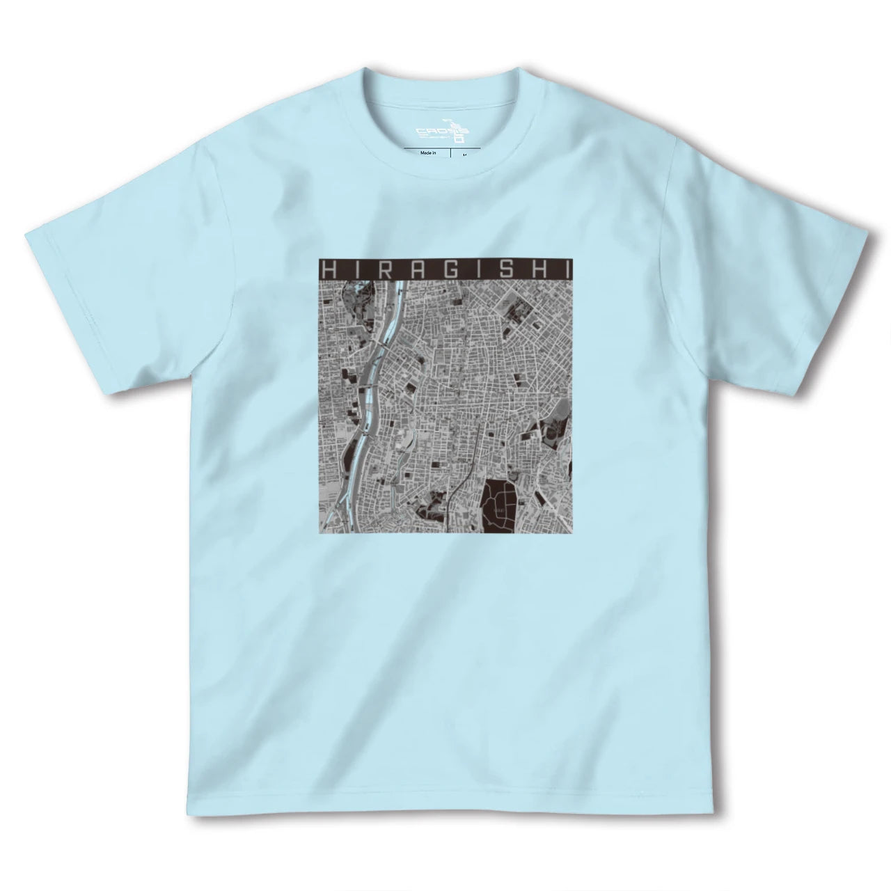 【平岸（北海道）】地図柄ヘビーウェイトTシャツ