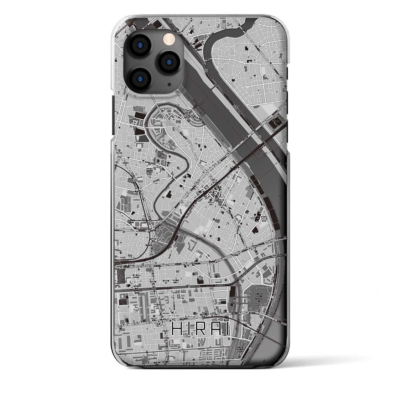 【平井（東京都）】地図柄iPhoneケース（クリアタイプ）