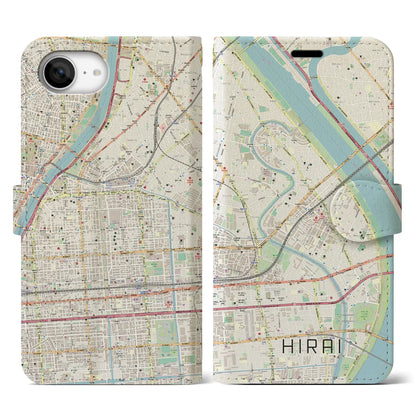 【平井（東京都）】地図柄iPhoneケース（手帳タイプ）