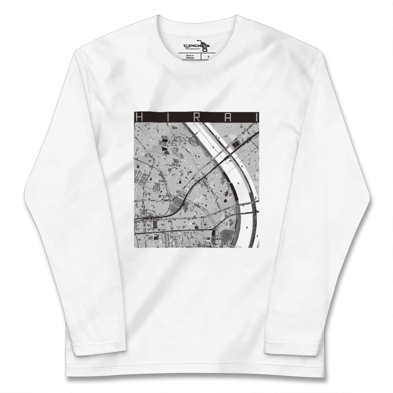 【平井（東京都）】地図柄ロングスリーブTシャツ