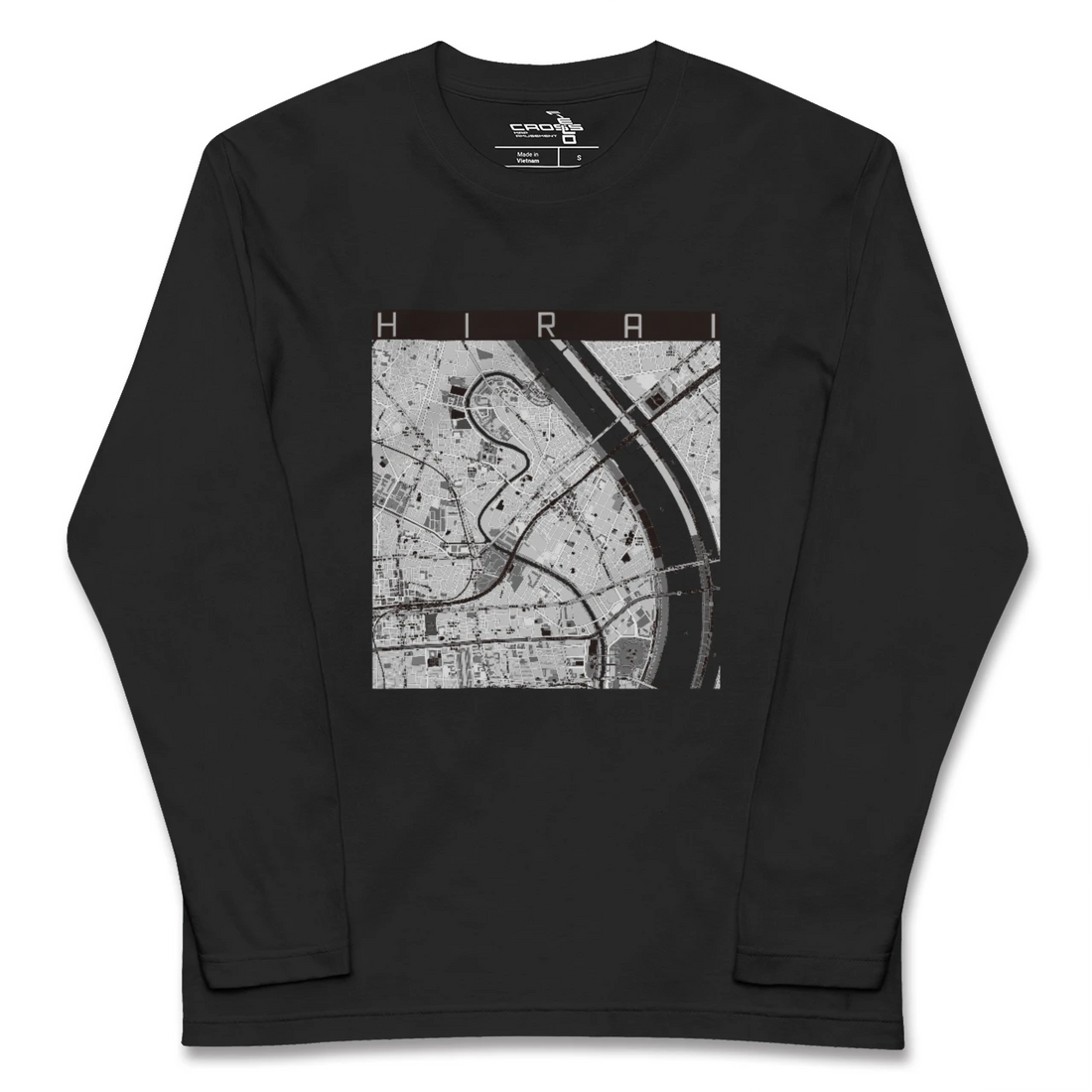 【平井（東京都）】地図柄ロングスリーブTシャツ