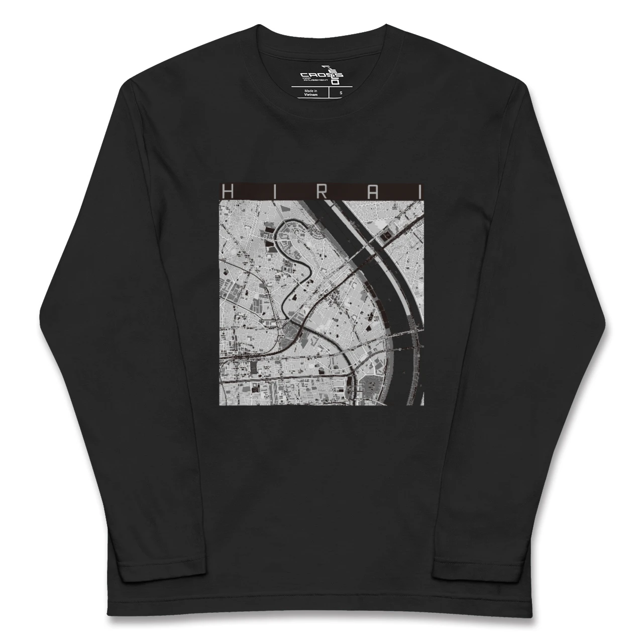 【平井（東京都）】地図柄ロングスリーブTシャツ