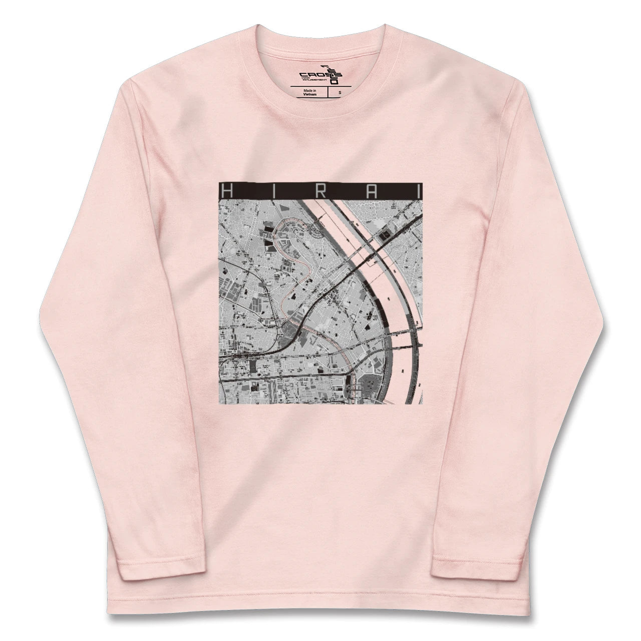【平井（東京都）】地図柄ロングスリーブTシャツ