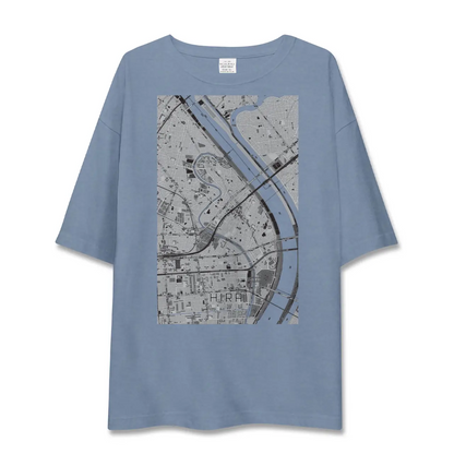 【平井（東京都）】地図柄ビッグシルエットTシャツ