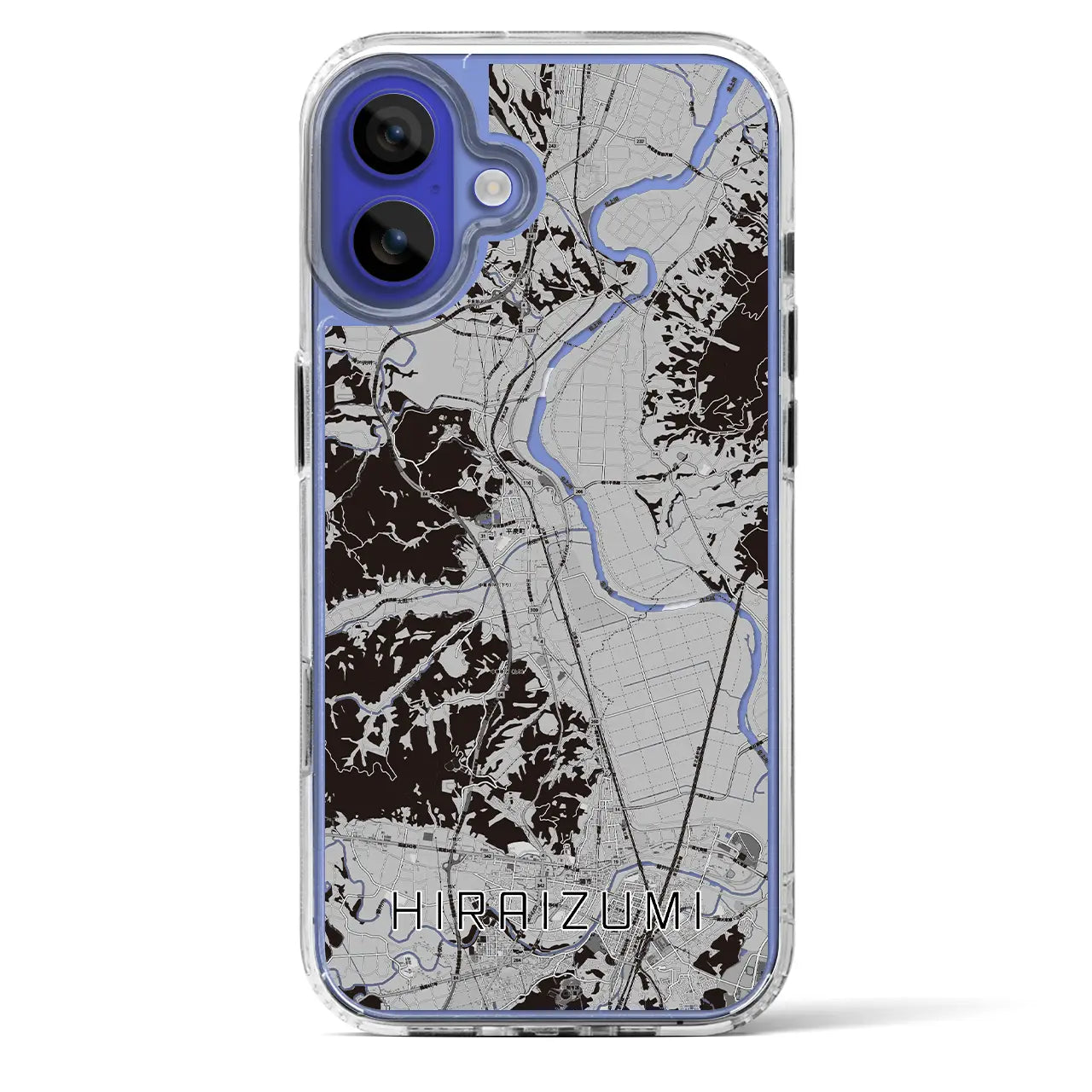 【平泉（岩手県）】地図柄iPhoneケース（MagSafeタイプ）