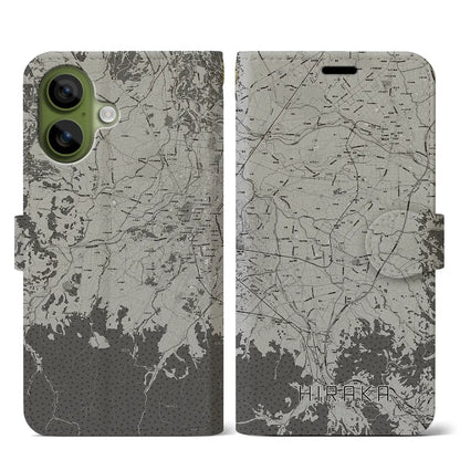 【平賀（青森県）】地図柄iPhoneケース（手帳タイプ）