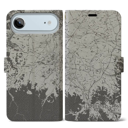 【平賀（青森県）】地図柄iPhoneケース（手帳タイプ）