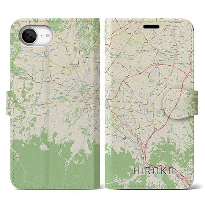 【平賀（青森県）】地図柄iPhoneケース（手帳タイプ）