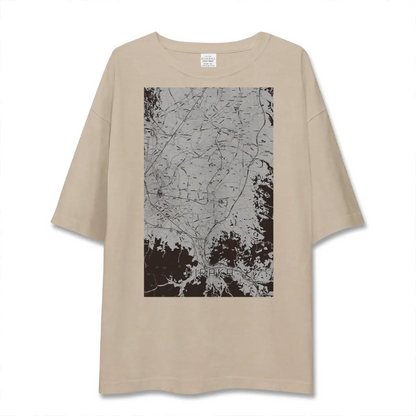 【平賀（青森県）】地図柄ビッグシルエットTシャツ