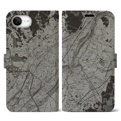 【枚方（大阪府）】地図柄iPhoneケース（手帳タイプ）