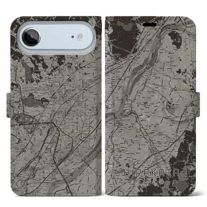 【枚方（大阪府）】地図柄iPhoneケース（手帳タイプ）