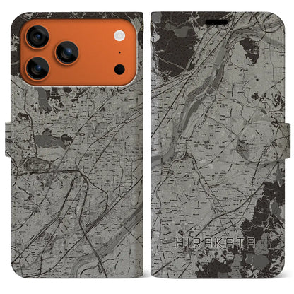 【枚方（大阪府）】地図柄iPhoneケース（手帳タイプ）