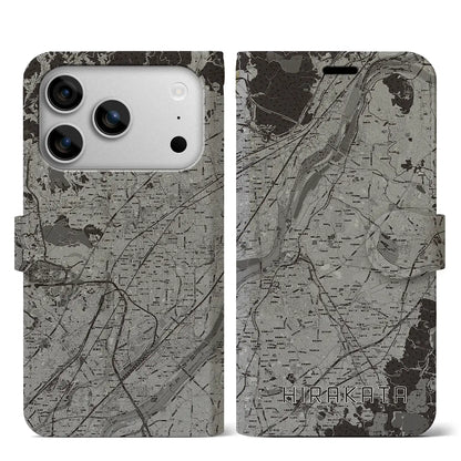 【枚方（大阪府）】地図柄iPhoneケース（手帳タイプ）