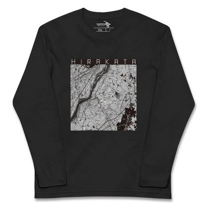 【枚方（大阪府）】地図柄ロングスリーブTシャツ