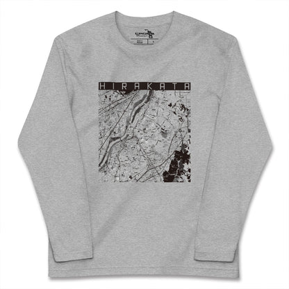 【枚方（大阪府）】地図柄ロングスリーブTシャツ